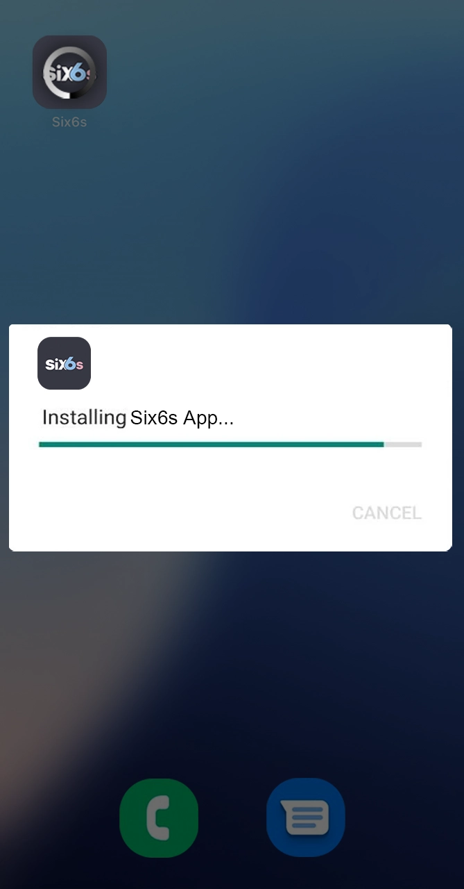 Install the Six6s app and start betting.
