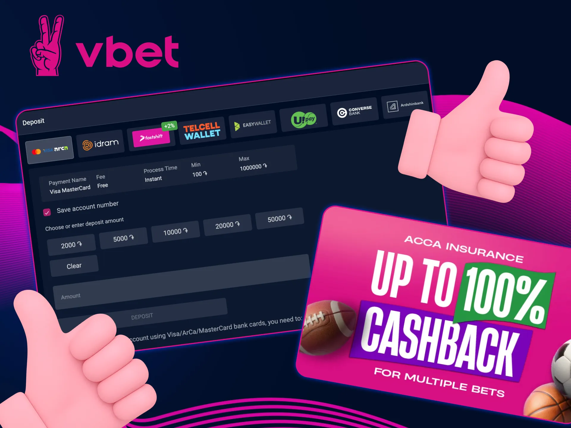 Enjoy exclusive benefits only at VBet.