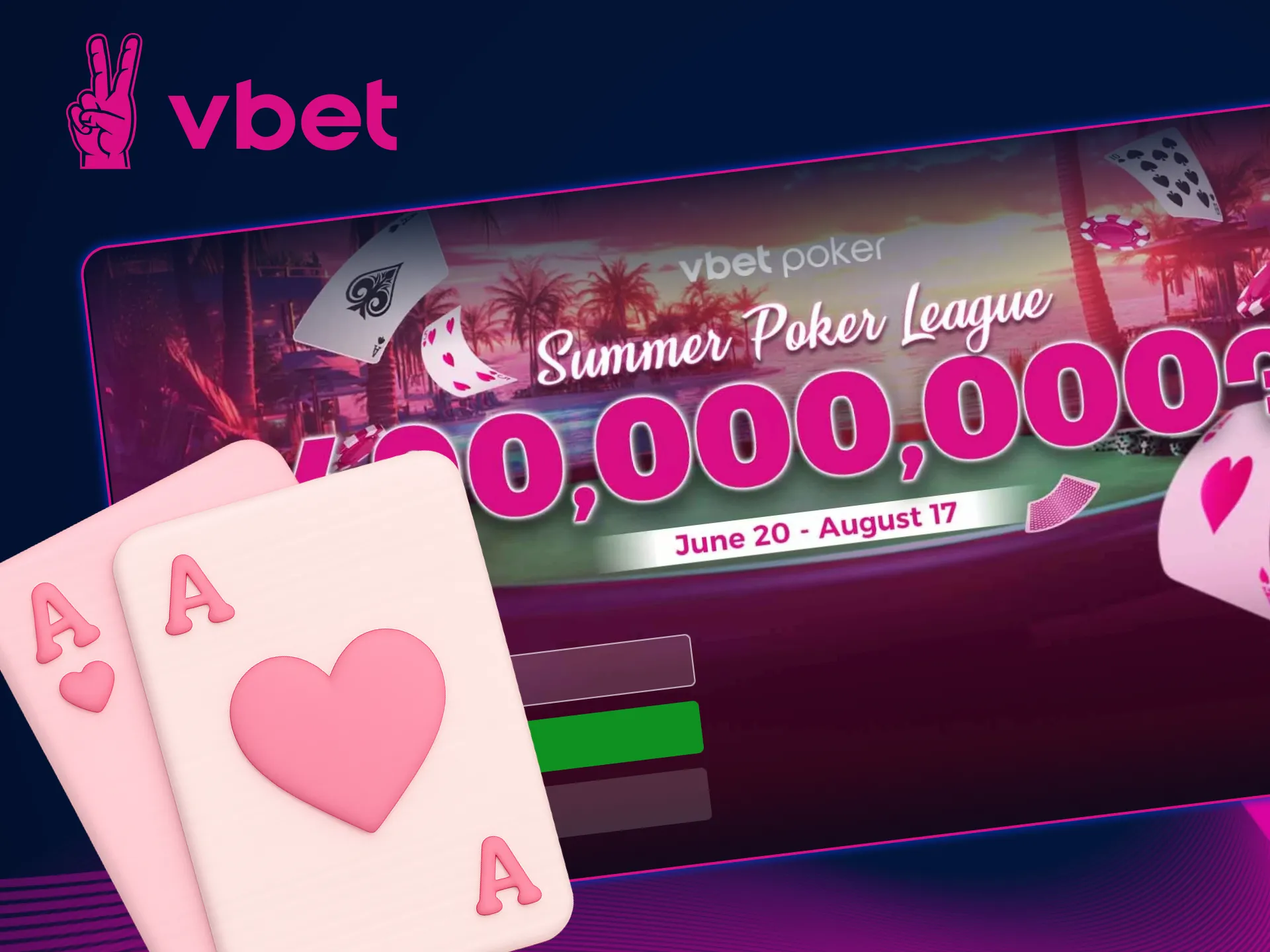 Play top-tier poker tournaments at VBet.