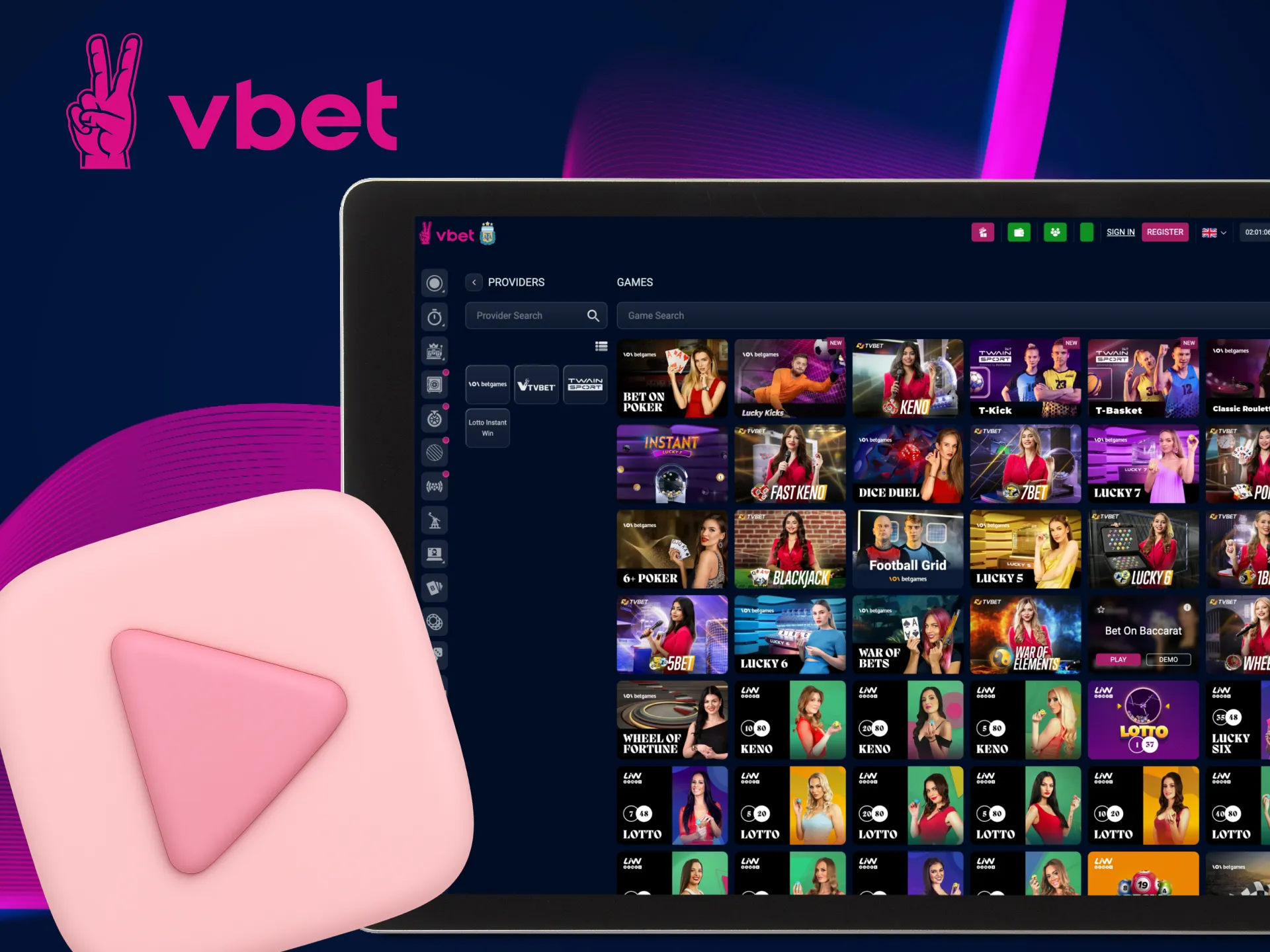 Join the fun of TV games on VBet.