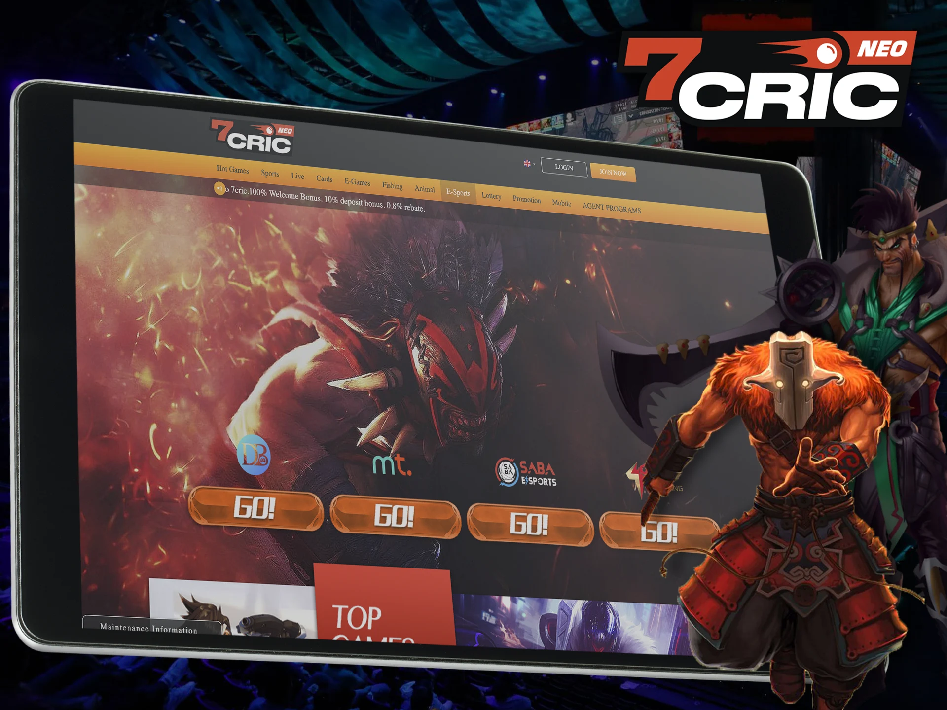 Win big prizes on Esports betting at 7Cric.