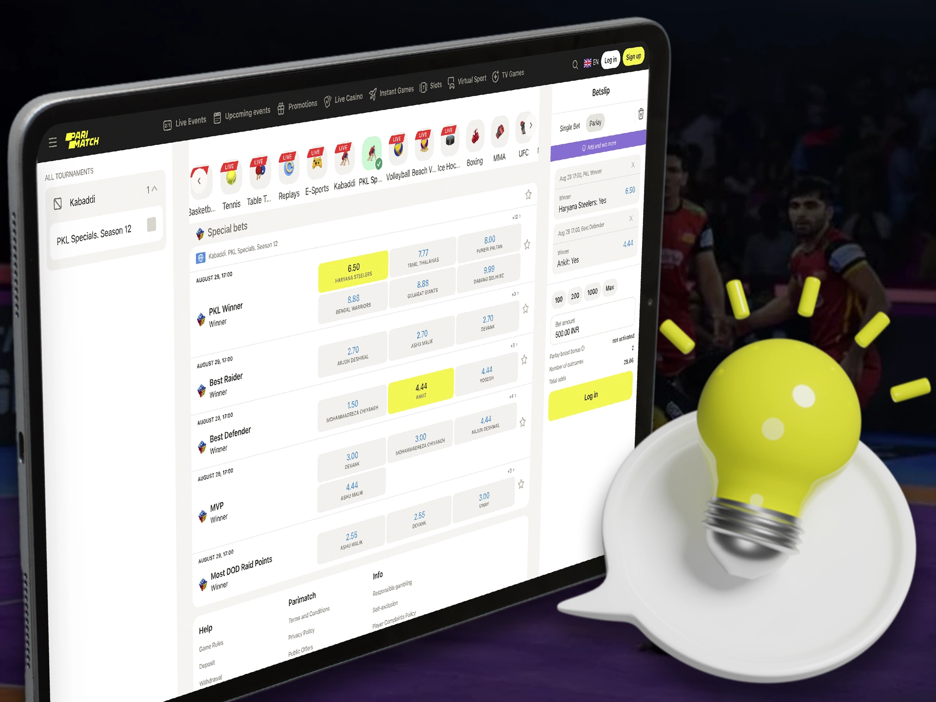 Read some tips for betting on Kabaddi at bookmakers.