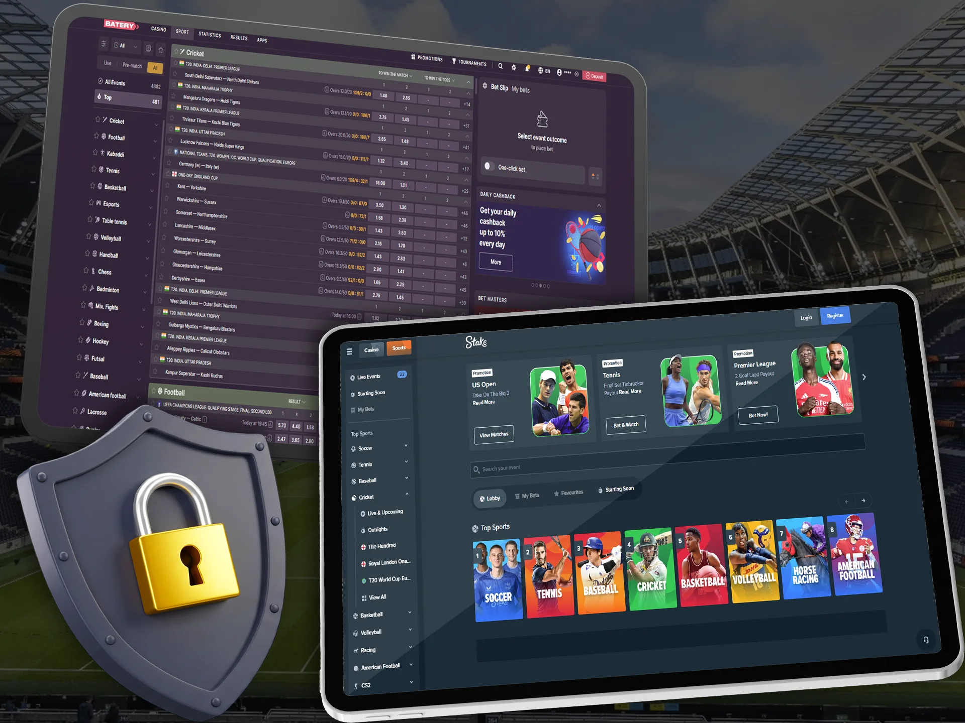 We suggest choosing only safe bookmakers.