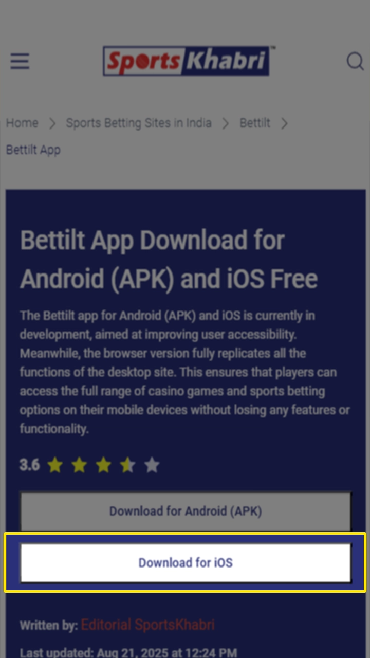 Proceed to install Bettilt from this page.