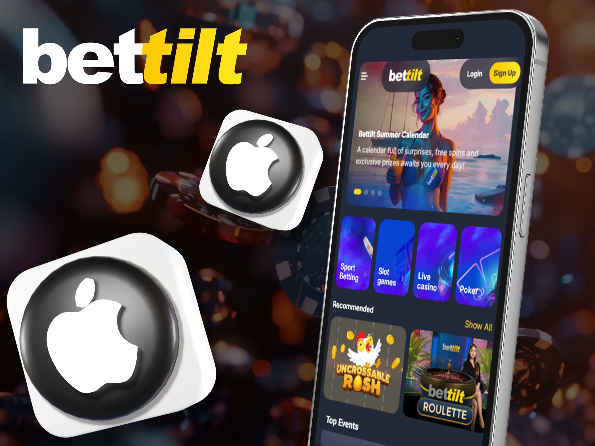 Access your bets anytime in the Bettilt app.
