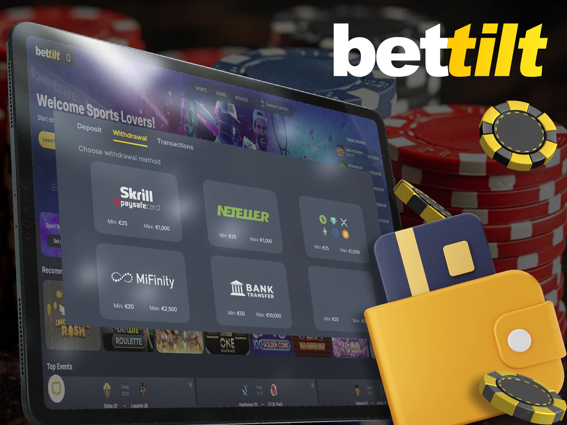 Withdraw your winnings from Bettilt instantly and popular methods.