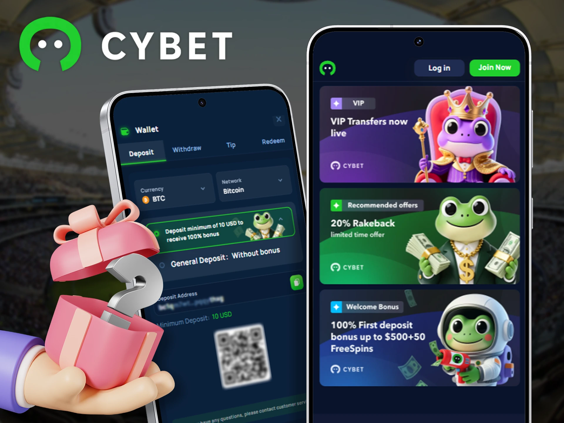Find out how to get a bonus in the Cybet app.