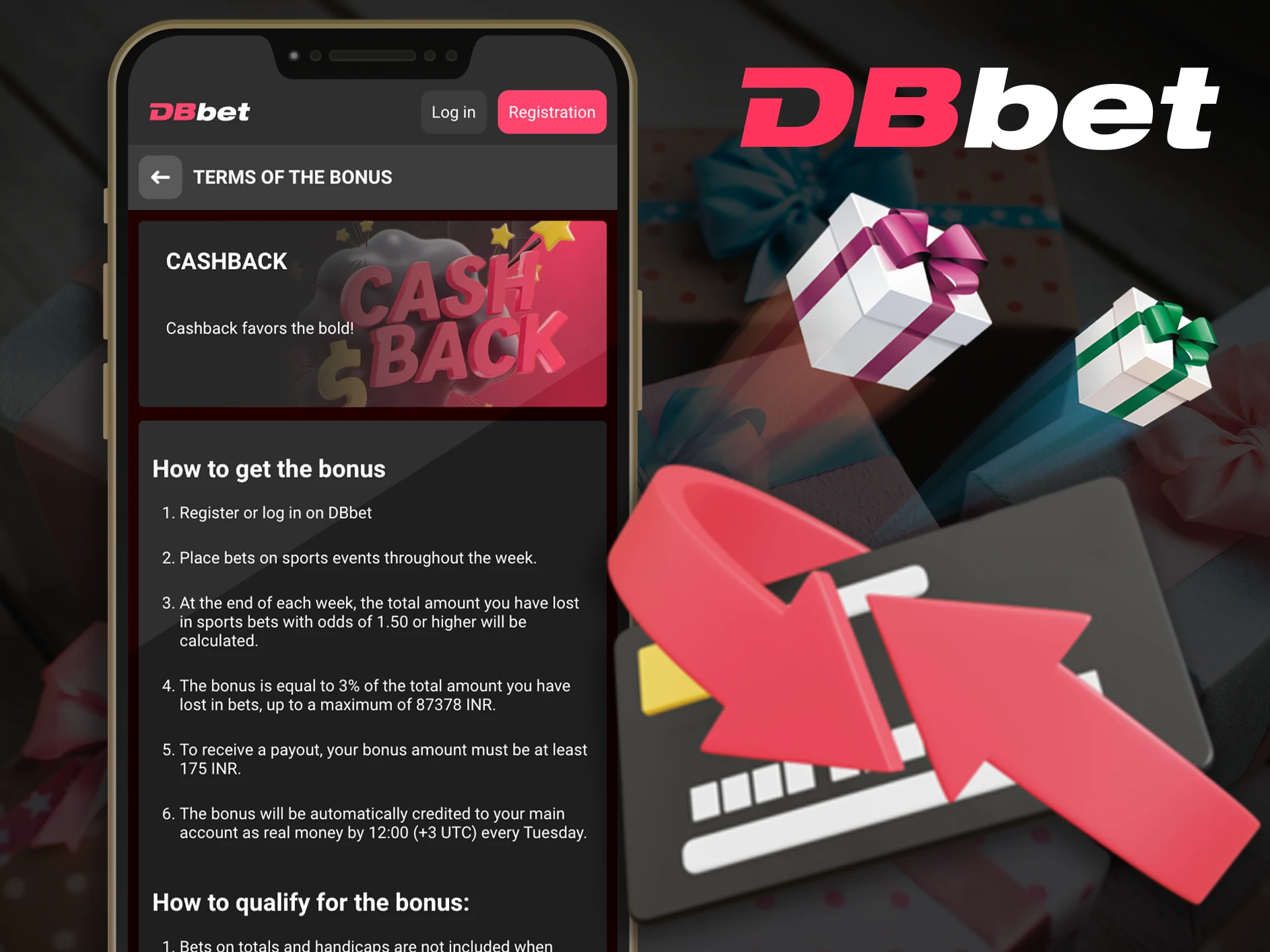 Get your lost money back with a bonus from DbBet.