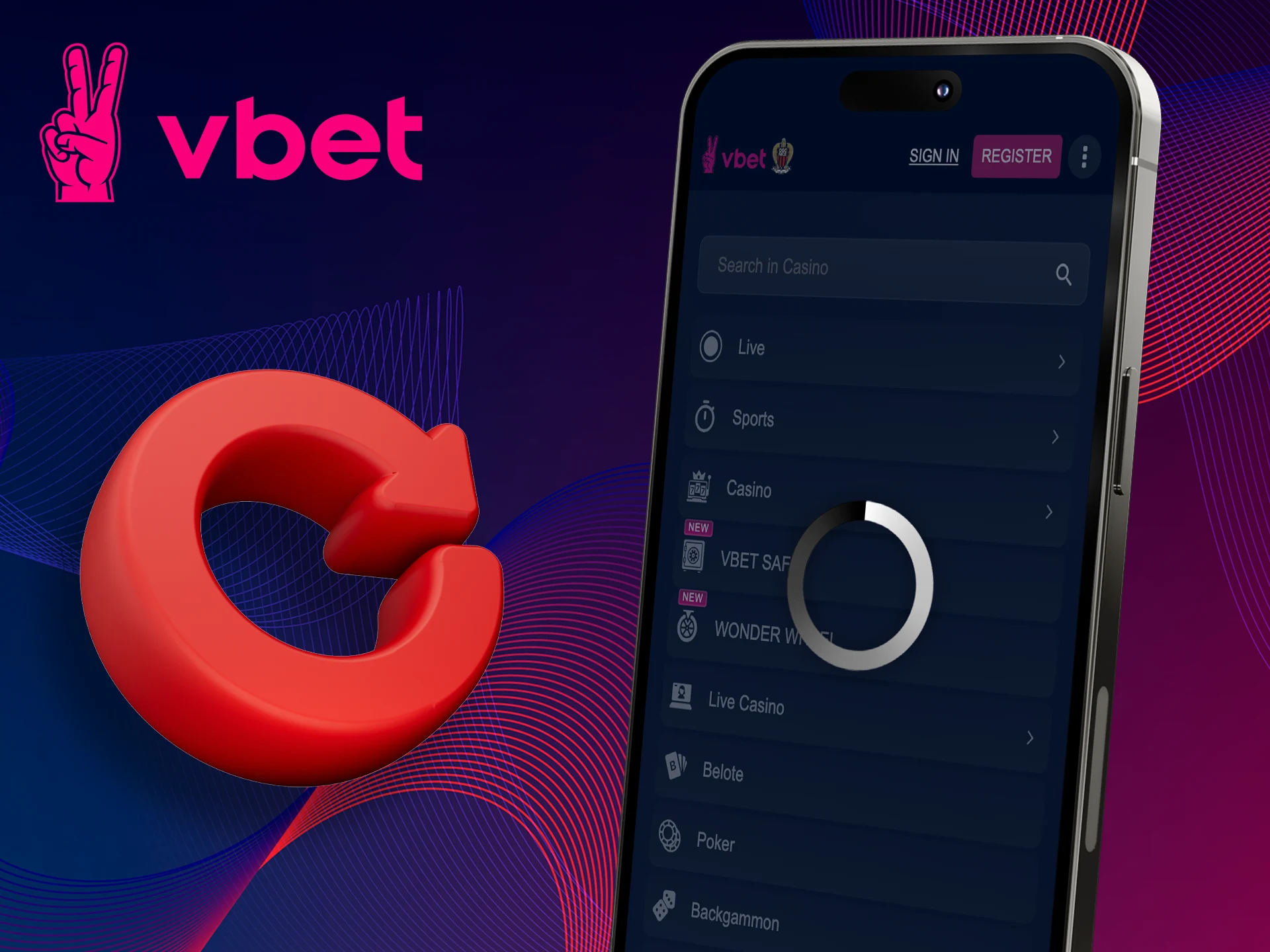 Update your Vbet app to start winning bets.