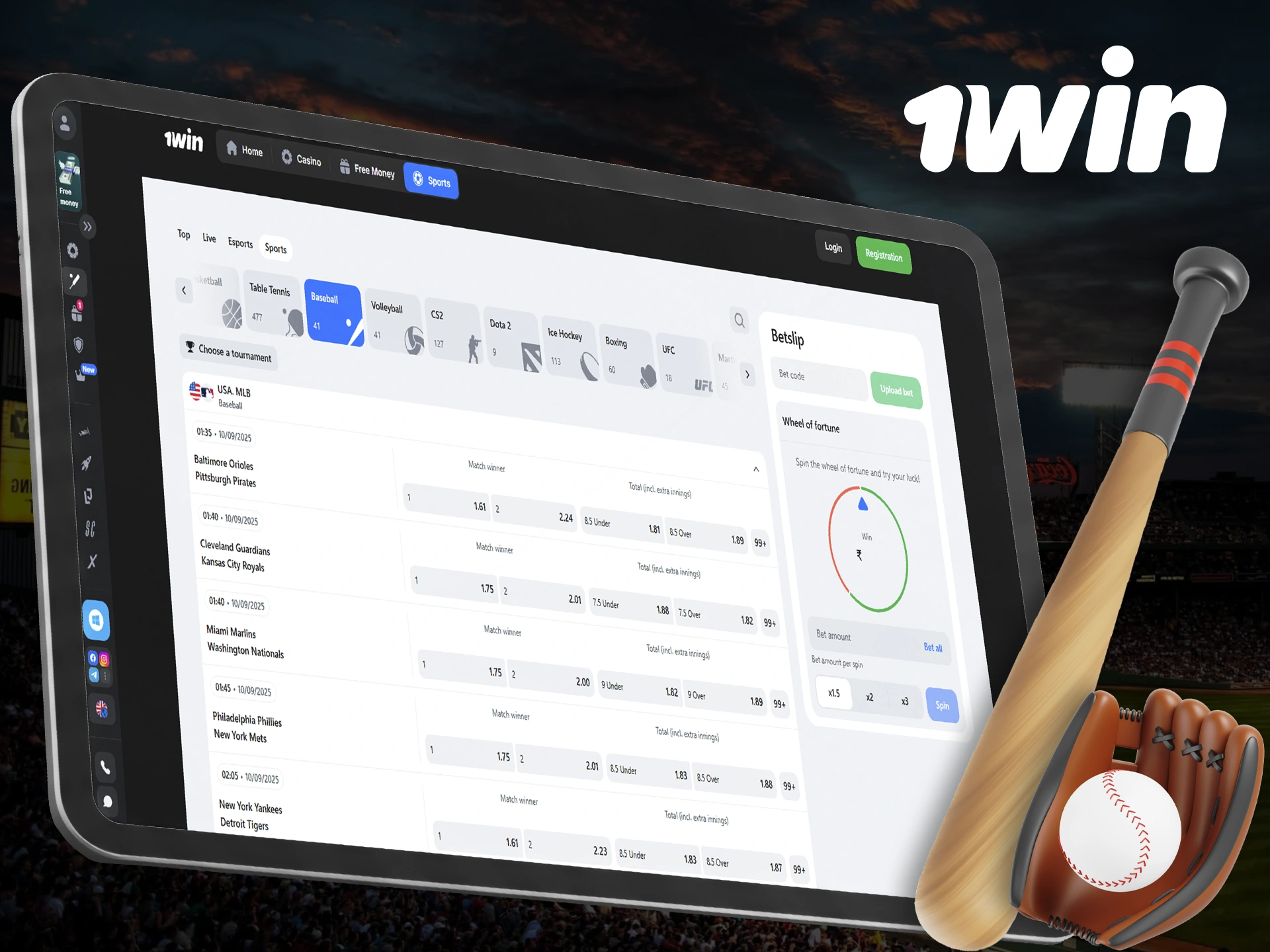 Baseball captivates 1Win users with strategy and excitement.