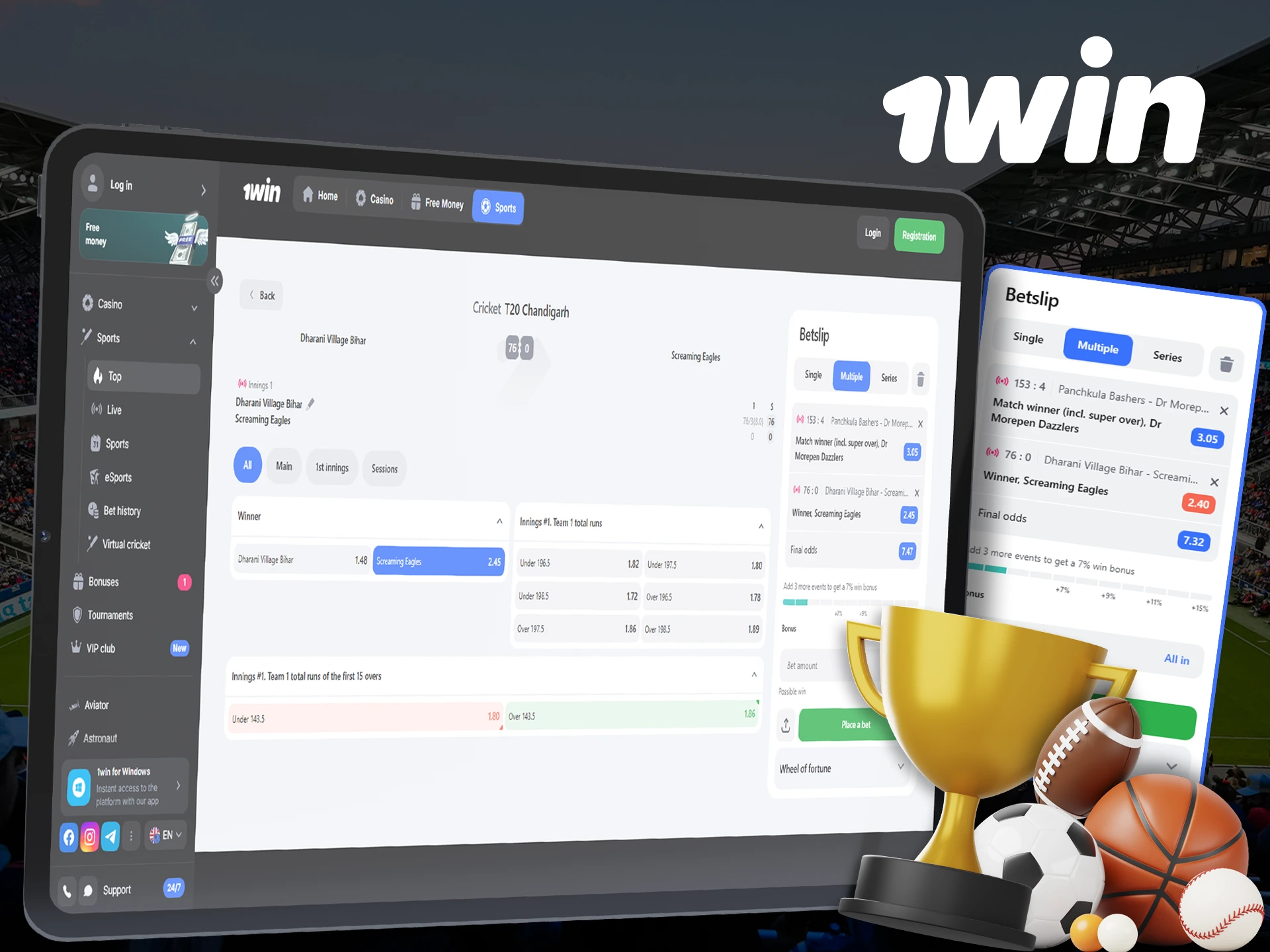 Predict the winner of a game at 1Win.