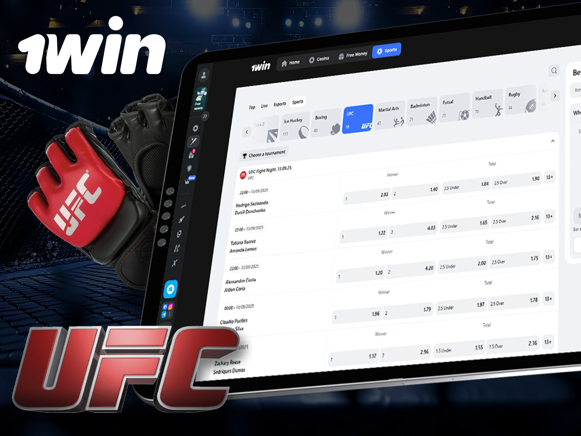 The UFC is a very popular sport that is known for its intense fights, which you can follow at 1Win.