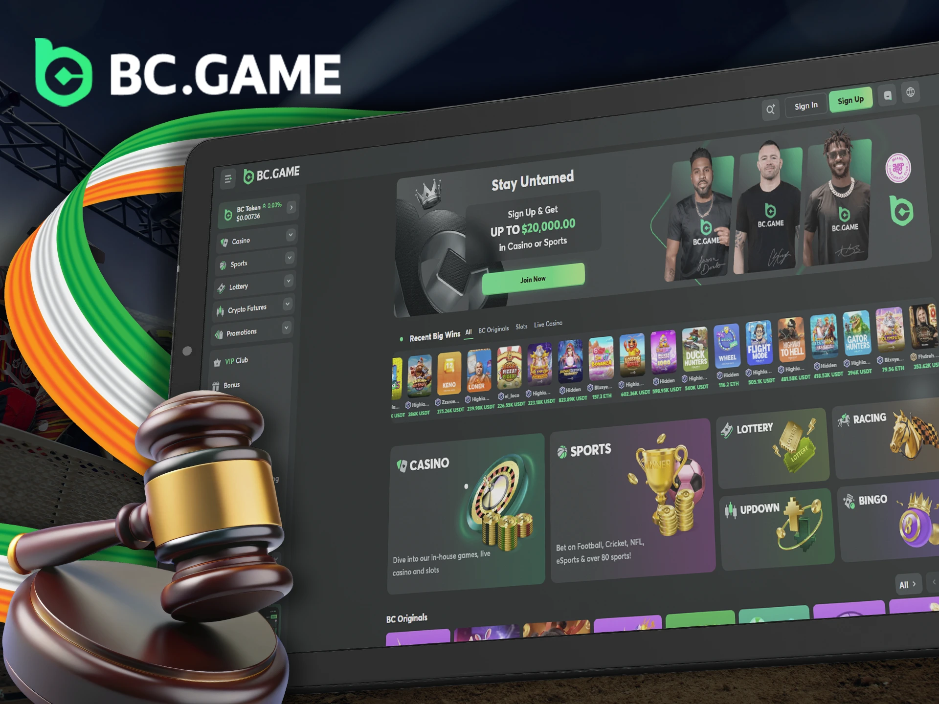 BC Game legal information and terms of service.