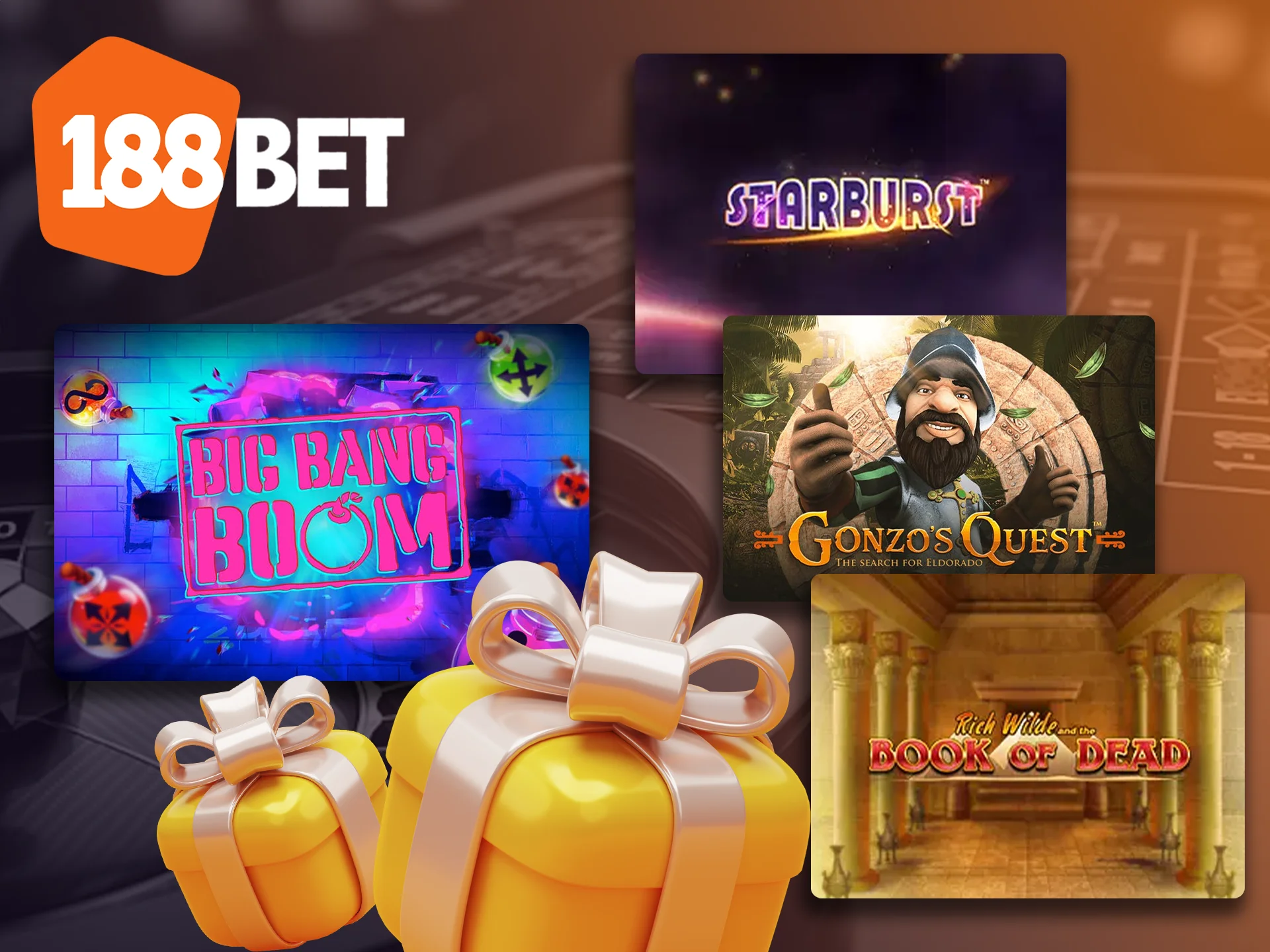 Play with bonuses from 188bet and win at the casino.
