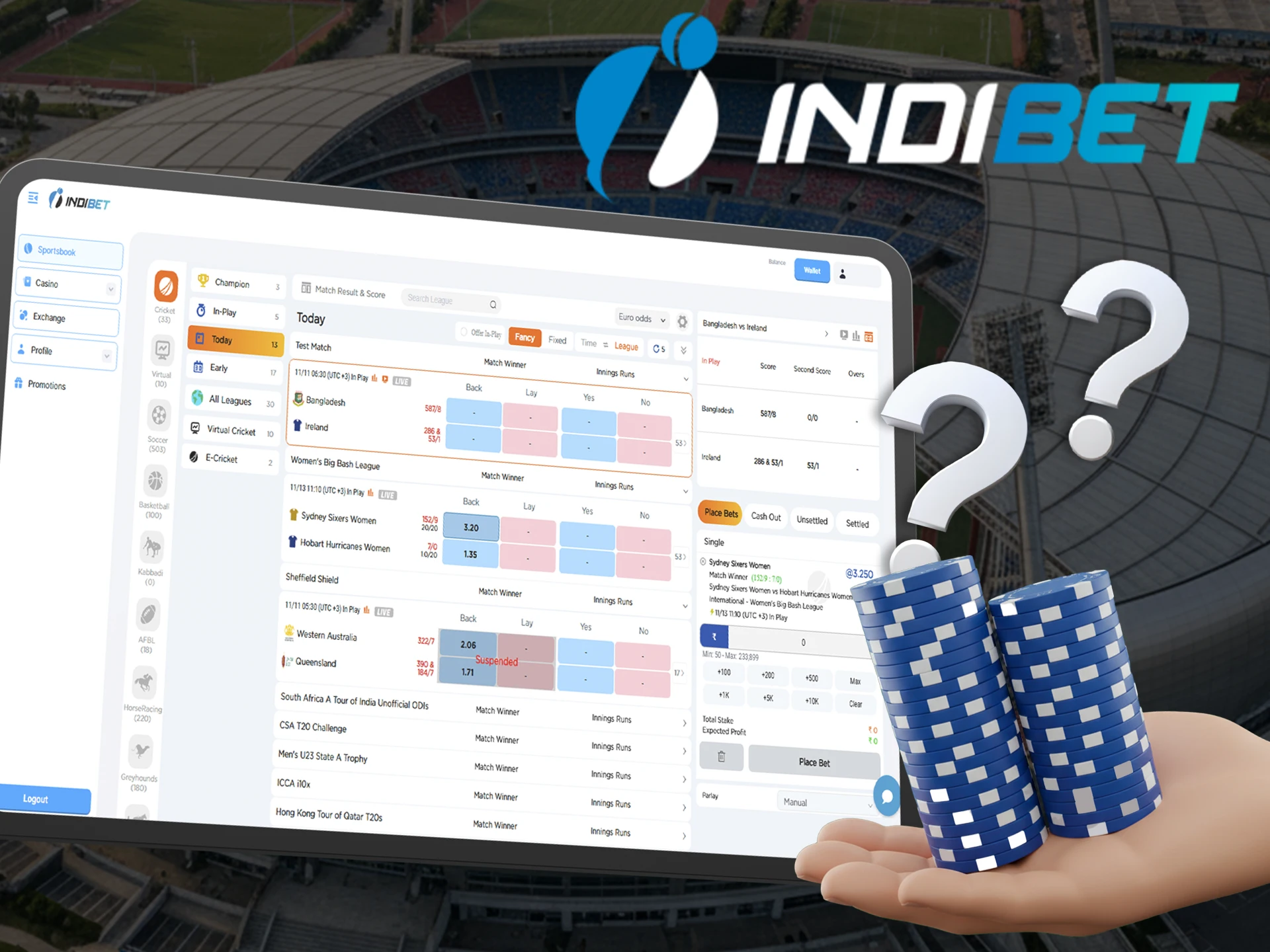 Find out how to start betting right now at Indibet.