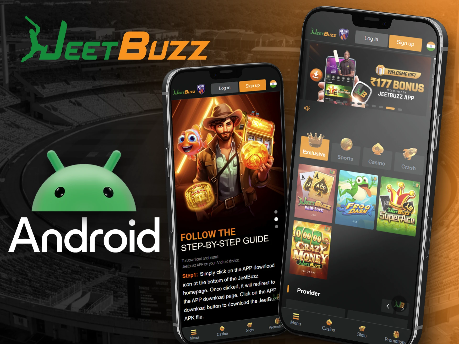 Get the JeetBuzz app for Android and enjoy the game anytime.