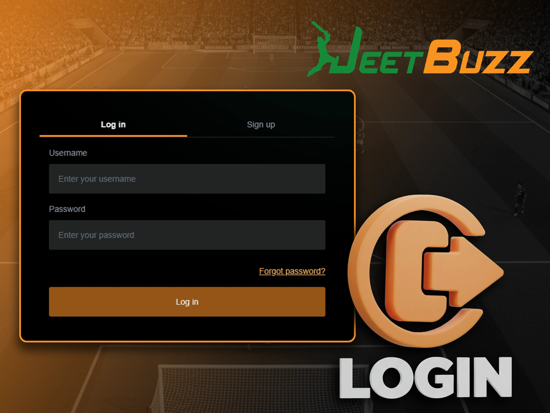 Use your login to sign in to your account to start betting on JeetBuzz.