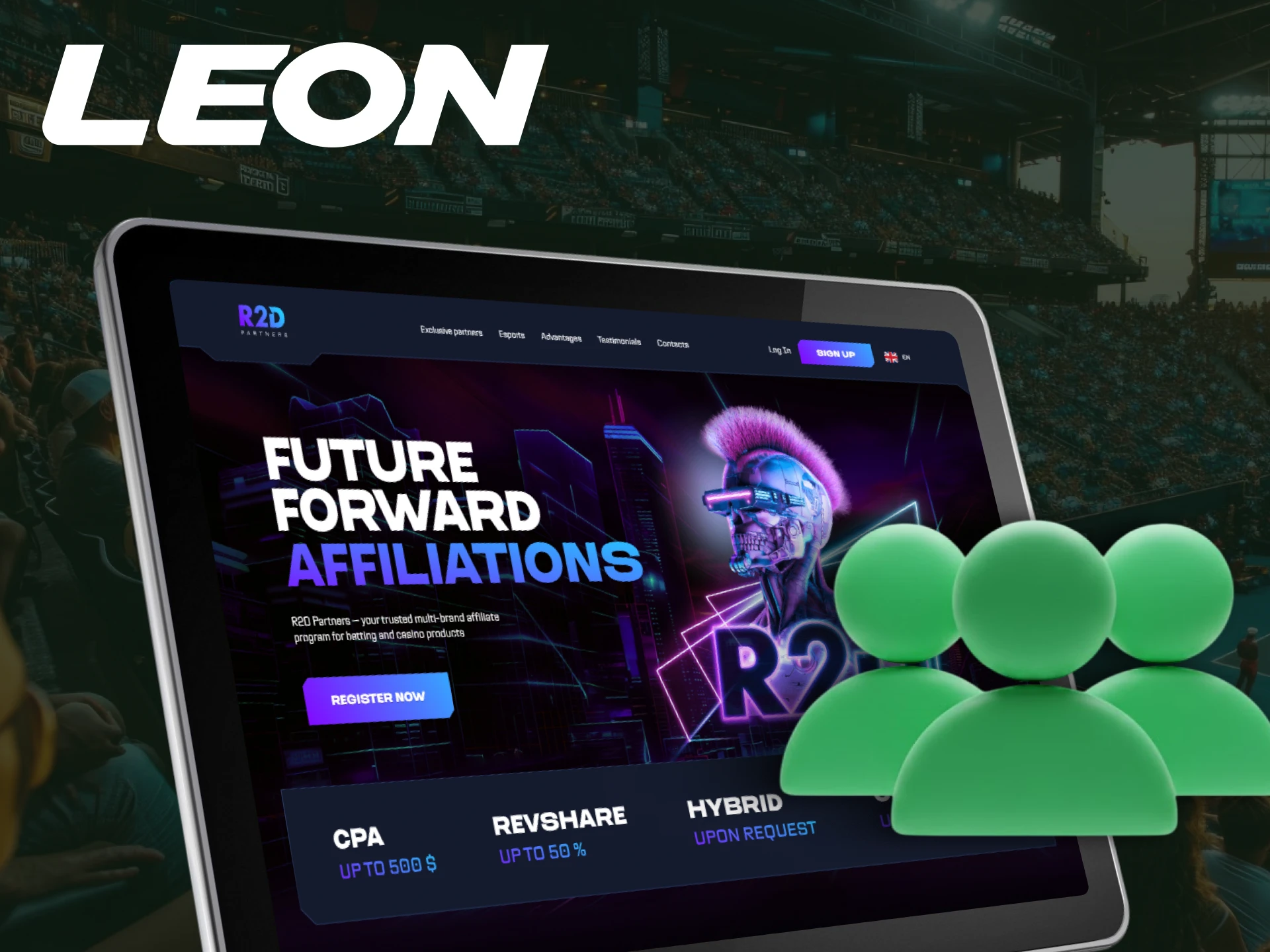 Join the affiliate program and get extra profit at Leonbets.