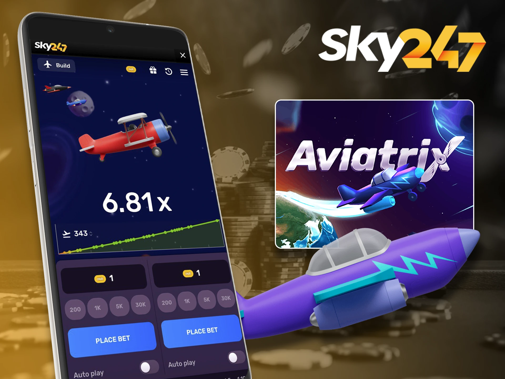 Get the best odds on Aviatrix at Sky247.