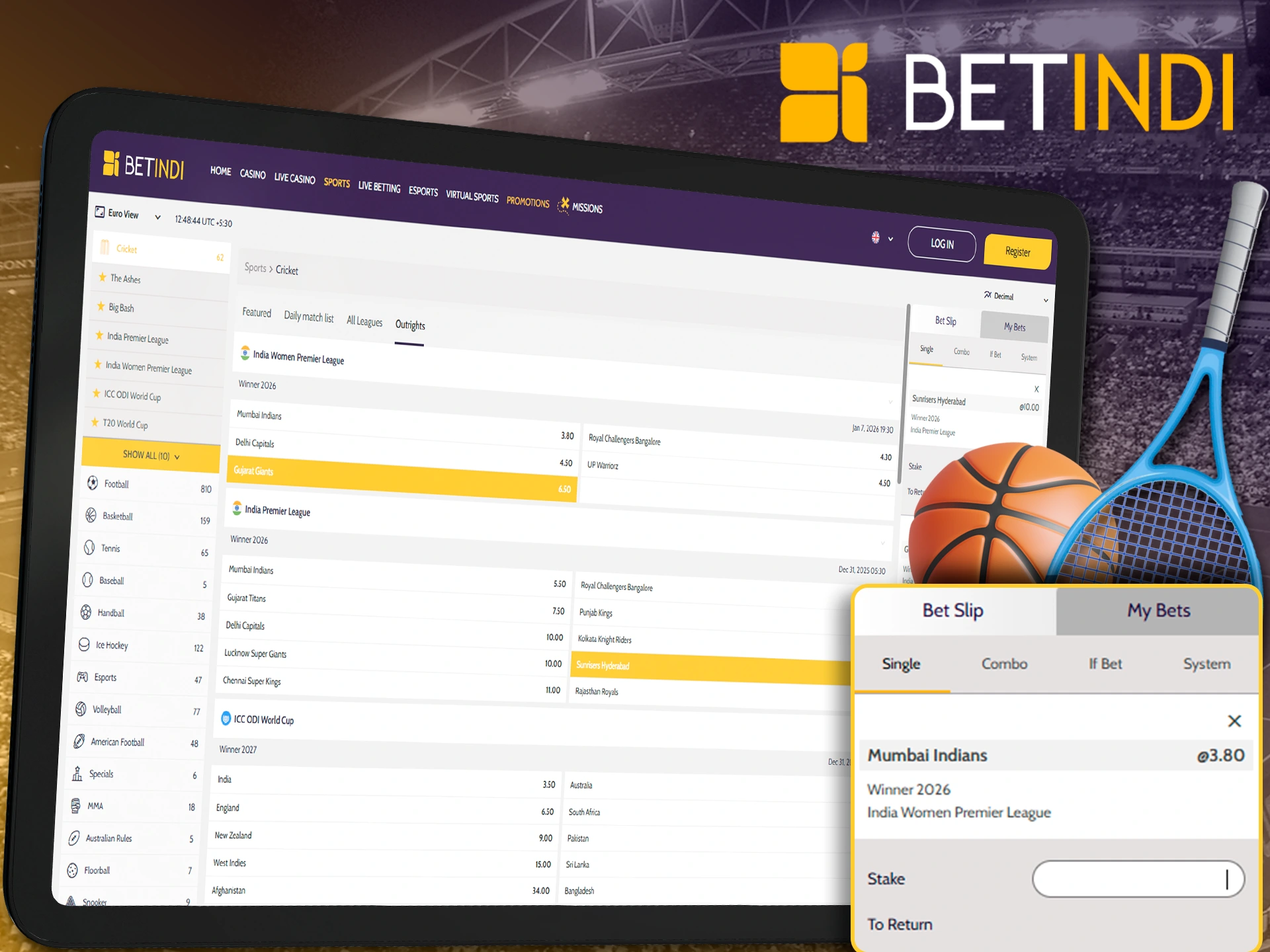 Betindi offers its users different types of bets for your wins.