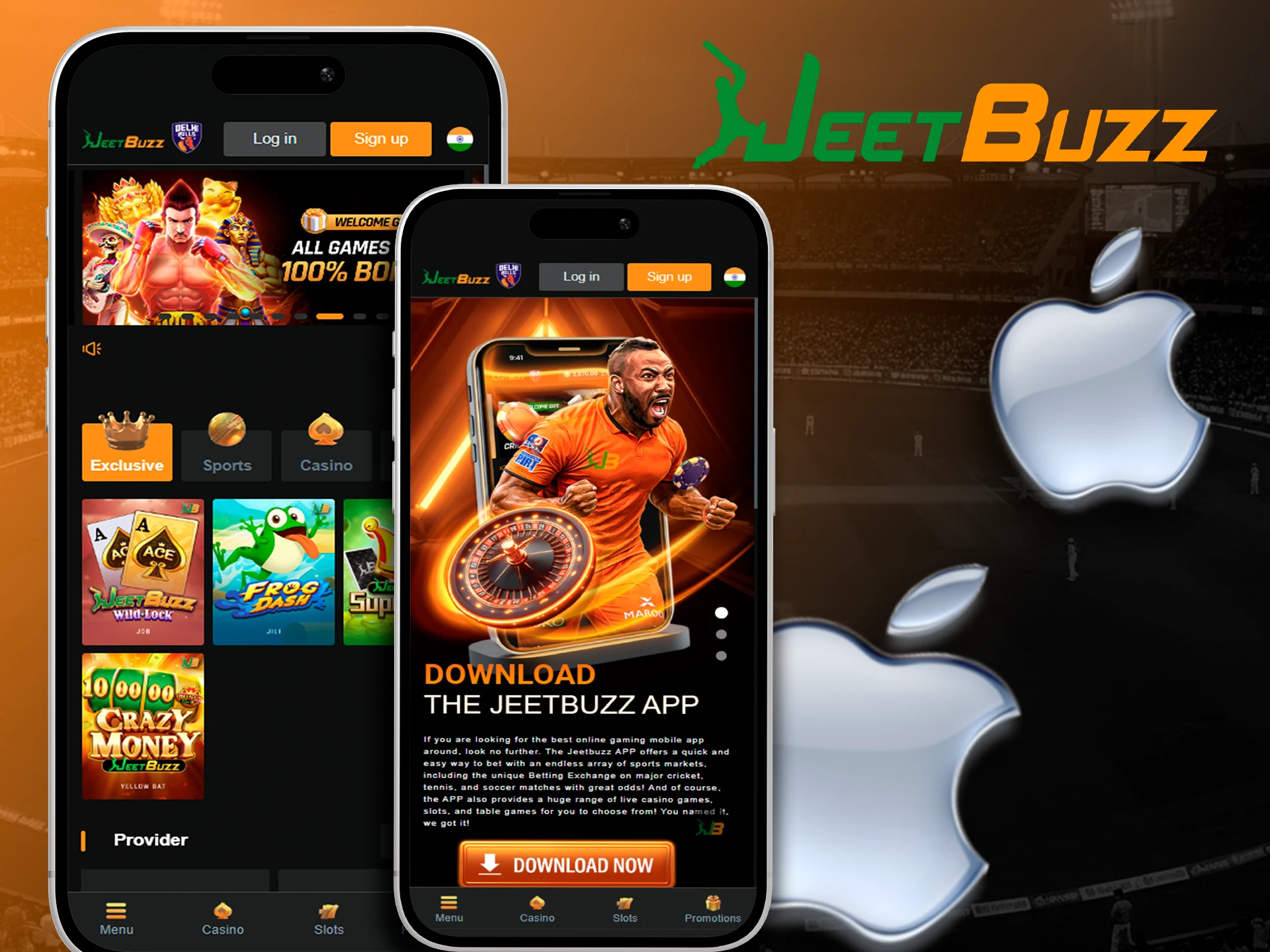Use your iOS device to get the JeetBuzz app.