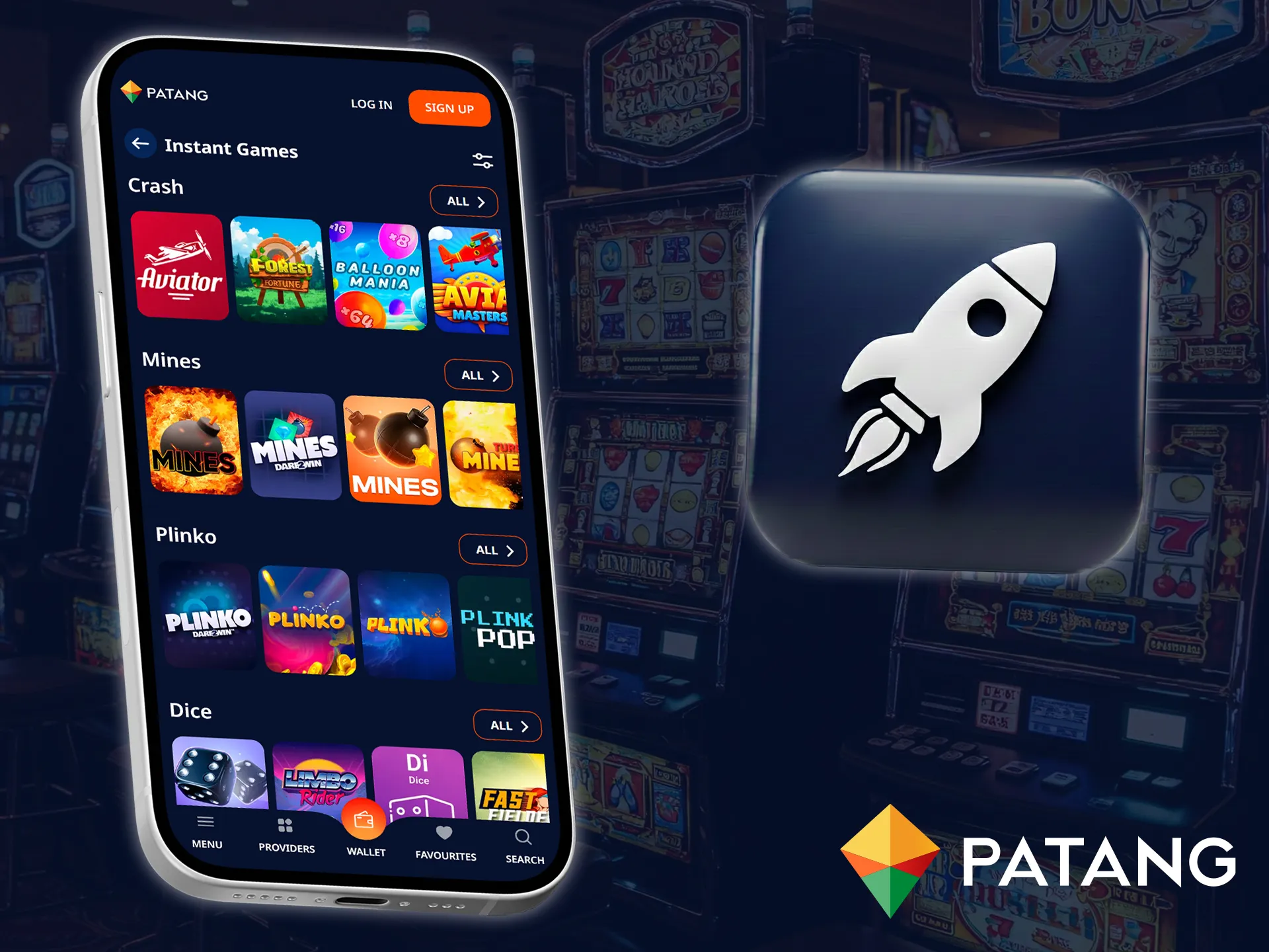 Instant Games in the Patang app attract players with fast gameplay and simple rules.