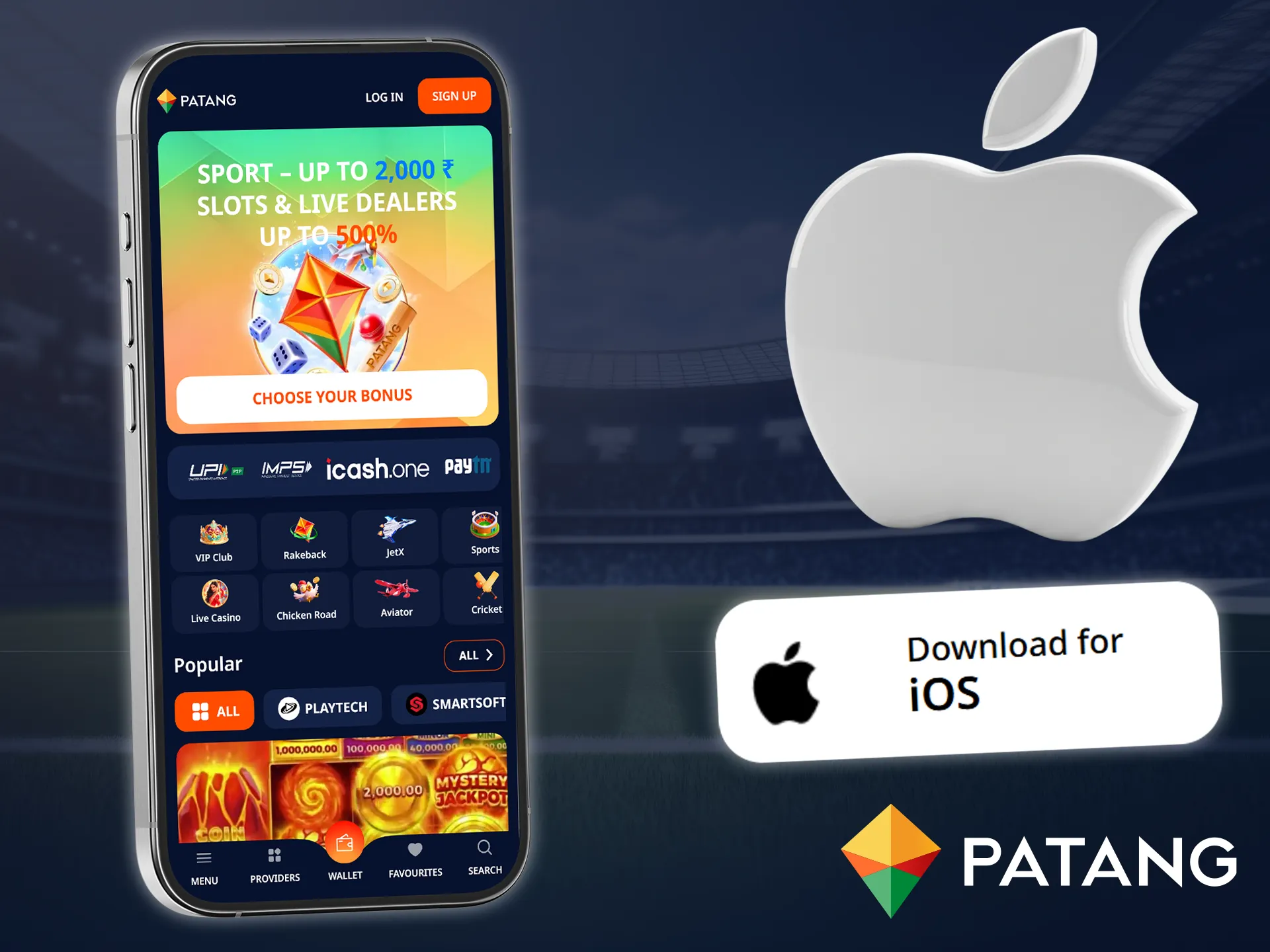 iOS users can also use Patang via their mobile browser.