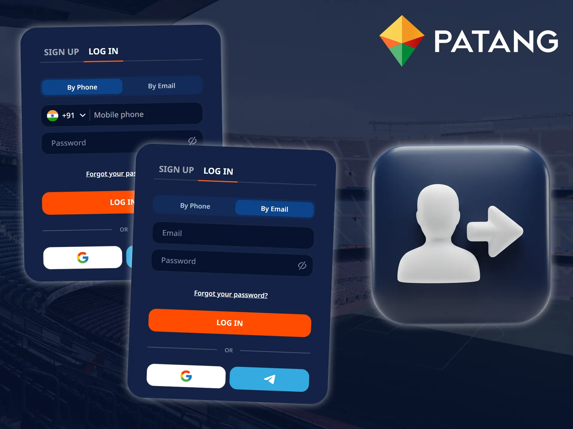 Learn how to log in to your Patang account using these instructions.