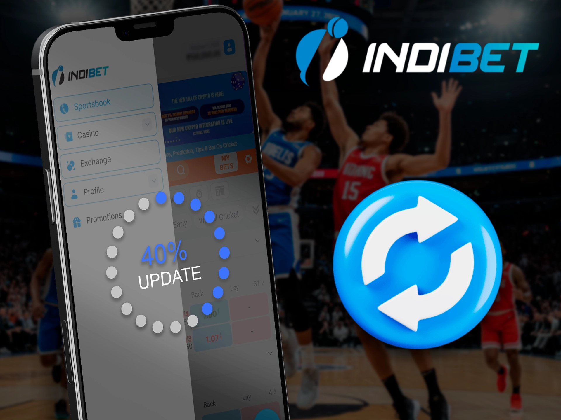 Stay current with the Indibet latest app update.