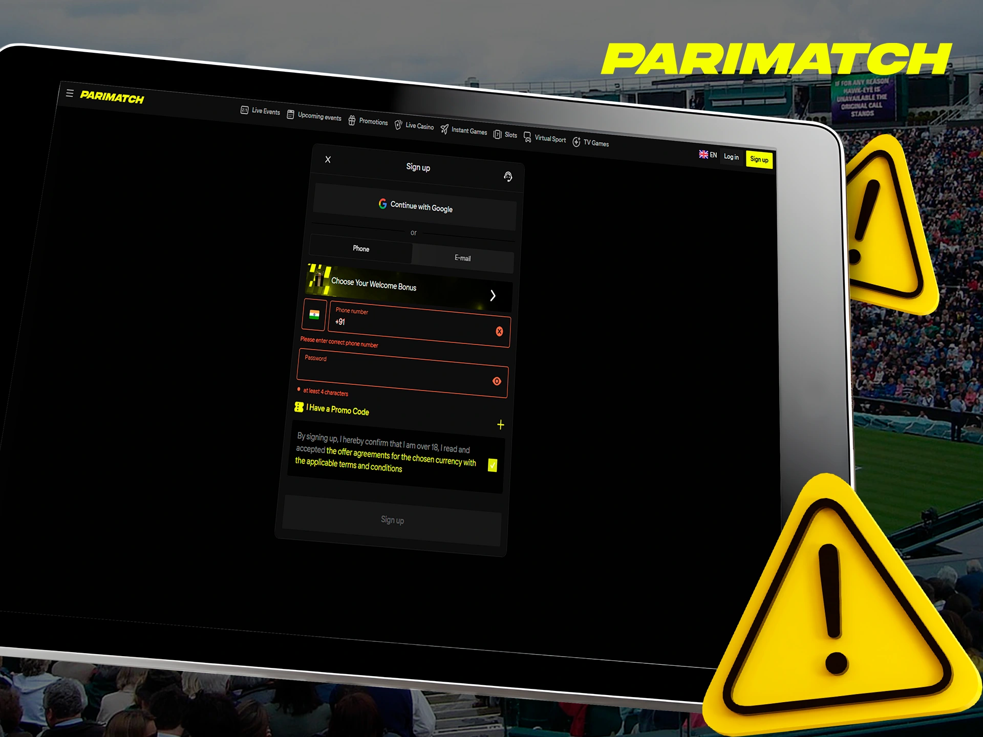 Before registering with Parimatch, find out what problems you may encounter at this casino.