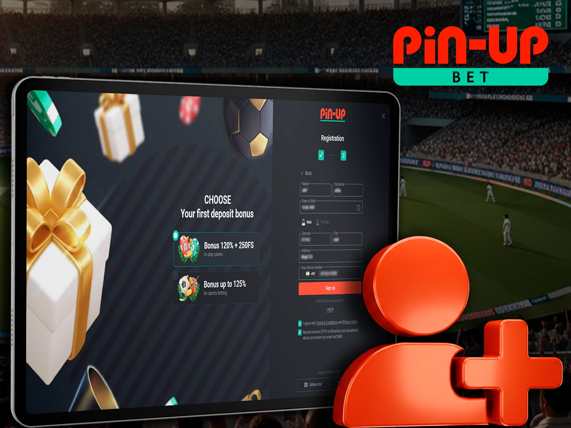 Carefully fill out the registration form and confirm your participation in one of the best Pin Up casinos.