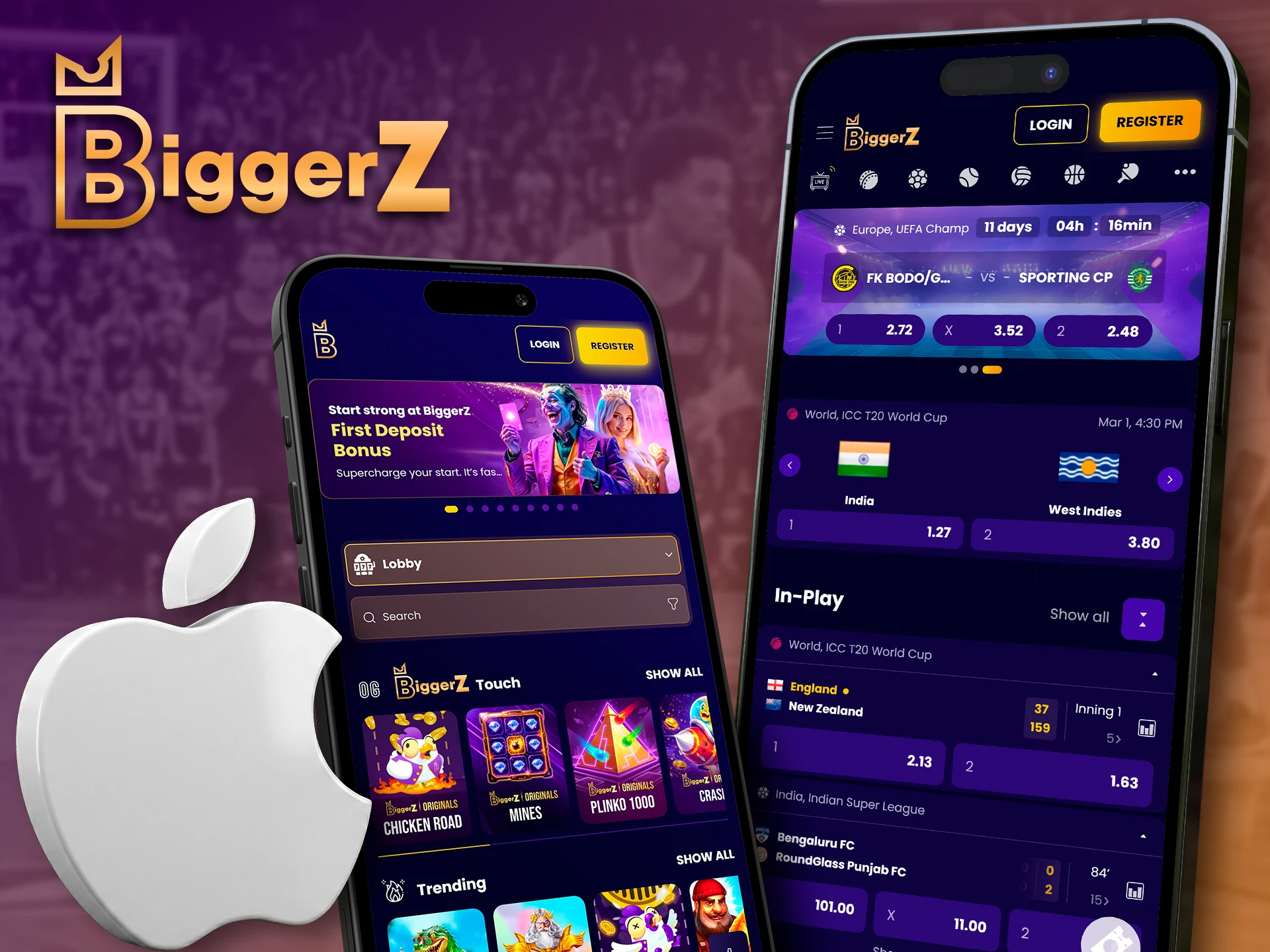 How to use BiggerZ features on Apple iOS devices.