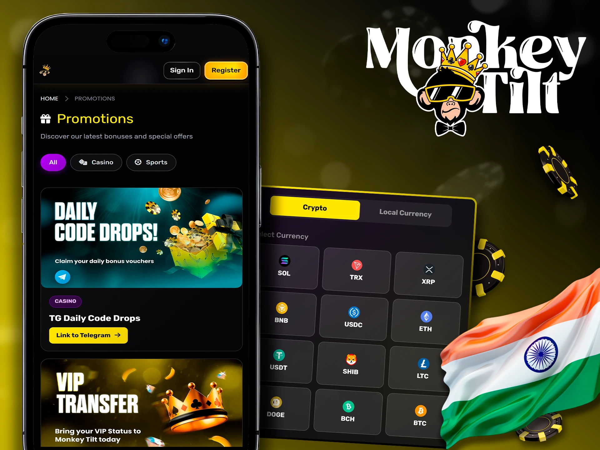 Why Indian bettors choose the MonkeyTilt mobile platform.