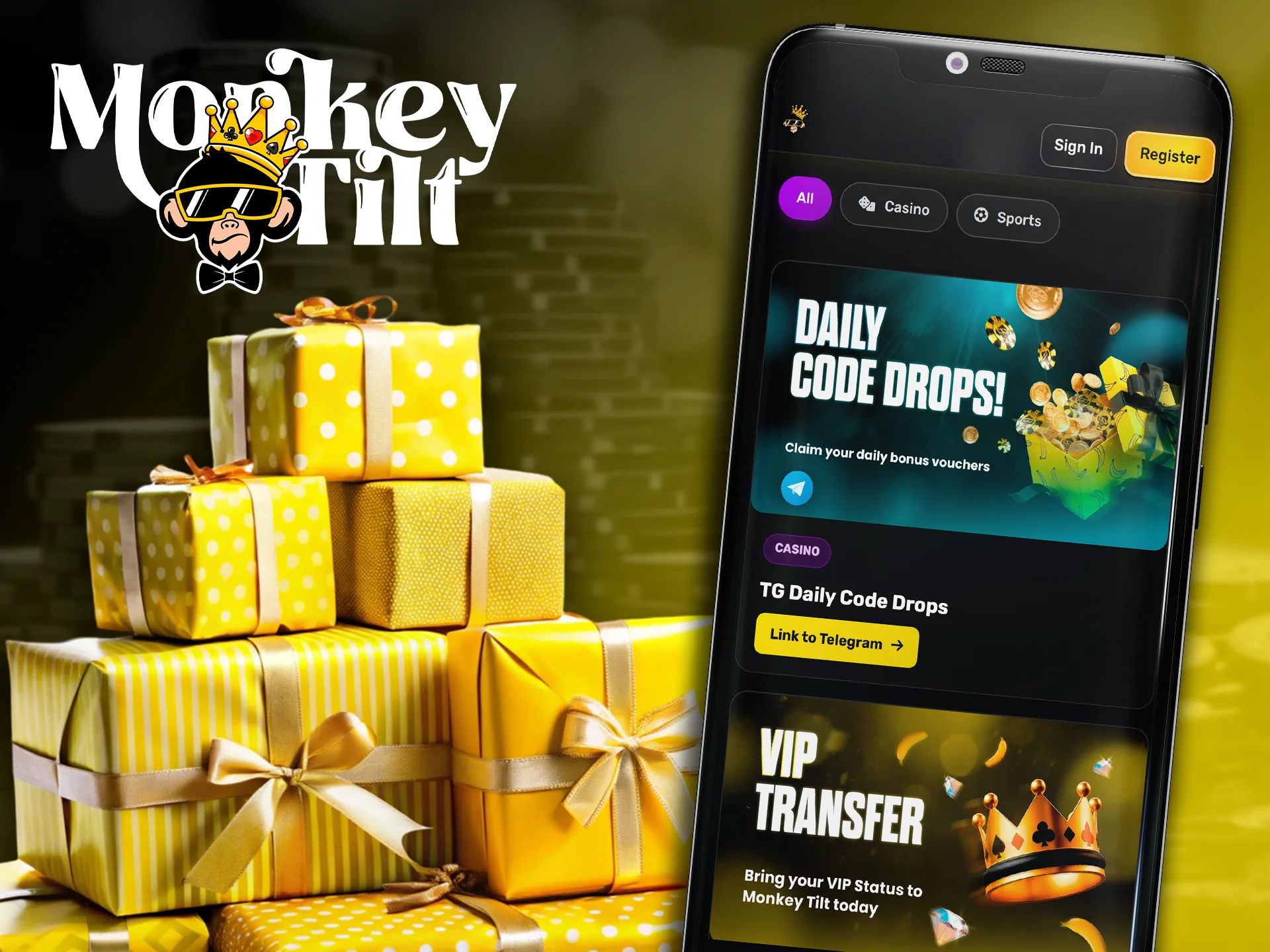 Join the global $10M Race via MonkeyTilt mobile.