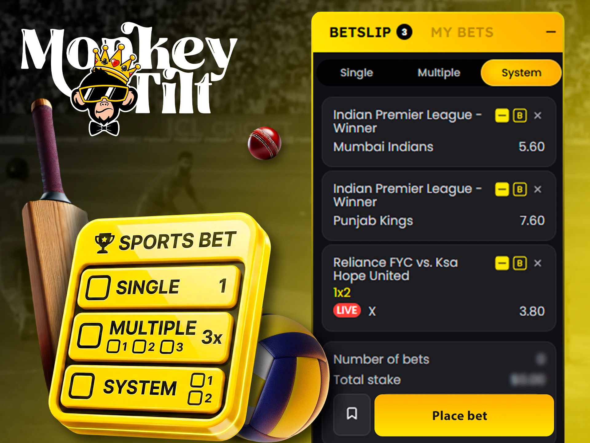 Overview of popular betting formats available on MonkeyTilt.