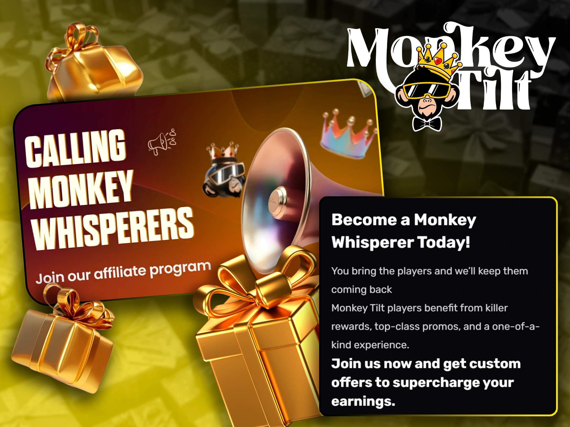 Join the MonkeyTilt affiliate program to earn commission rewards.