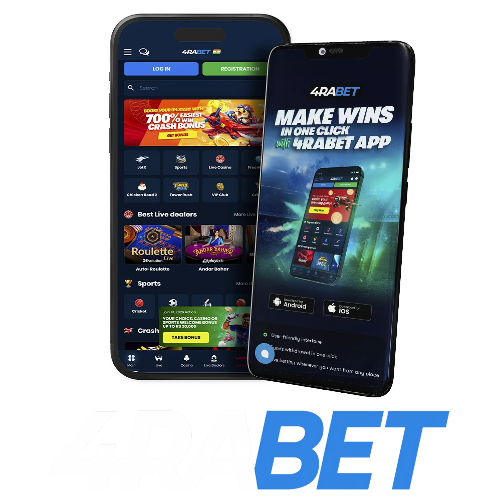 Download 4RaBet App for Android (APK) and iOS in India 2026